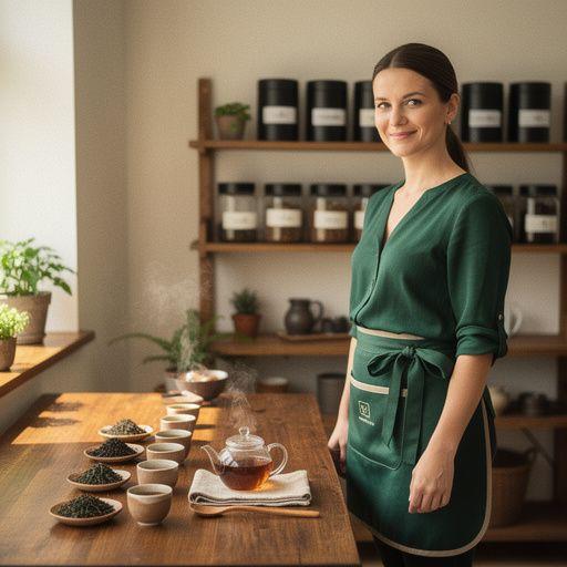 Detailný pohľad na pražené čajové lístky Hojicha